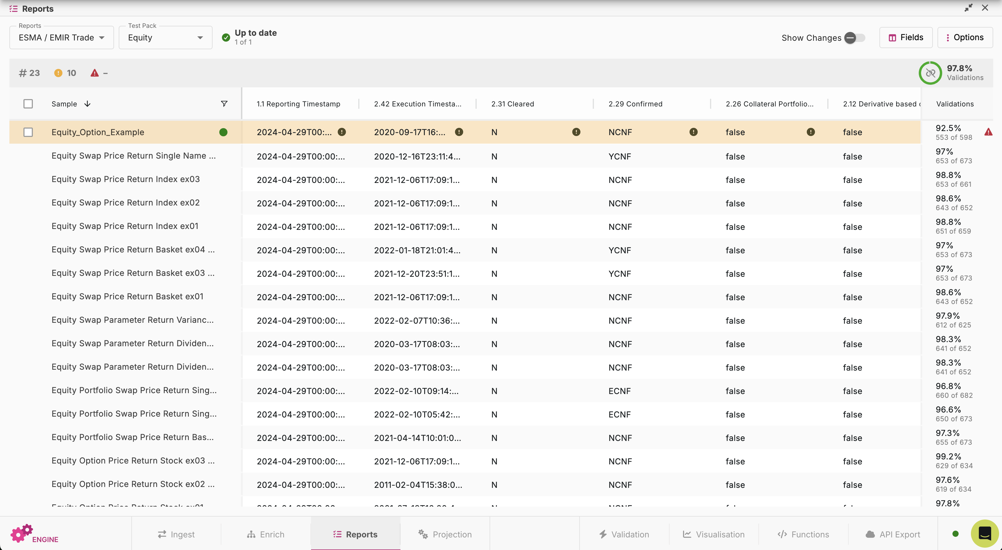You will see the uploaded file shown on the screen